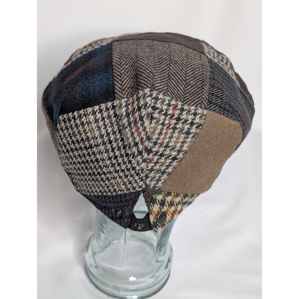 Men's Stylish Multi-Colored Patchwork Ivy Cap Os … - image 3